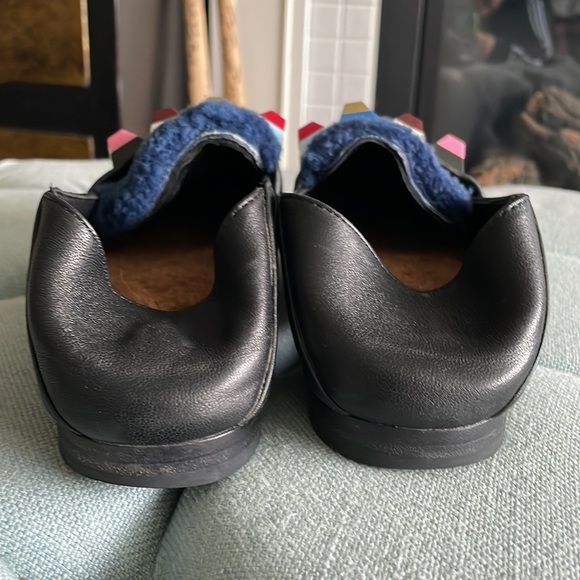 Fendi Shearling Loafer With Pyramid Embellishments - Picture 6 of 16